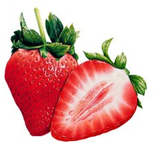 Схема вышивки «Клубника»