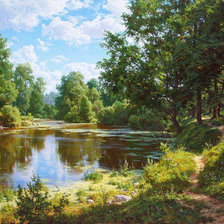 Схема вышивки «Пейзаж»