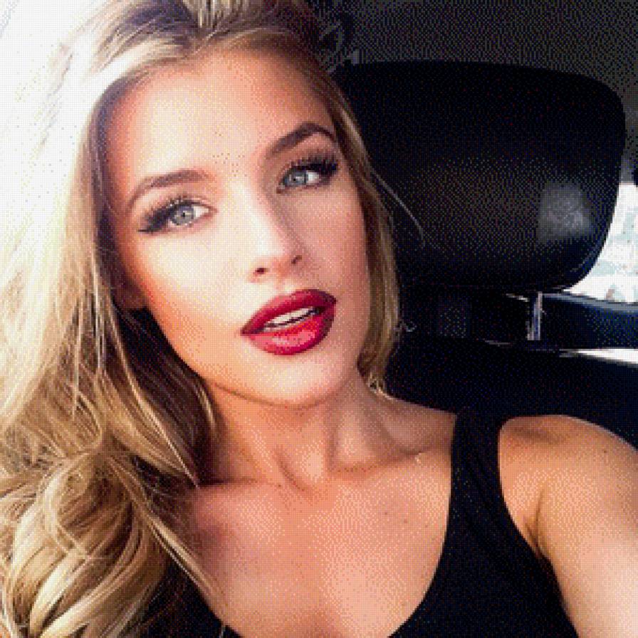 девушка - девушка, женщина, блондинка, красота, лето, портрет, губы - предпросмотр