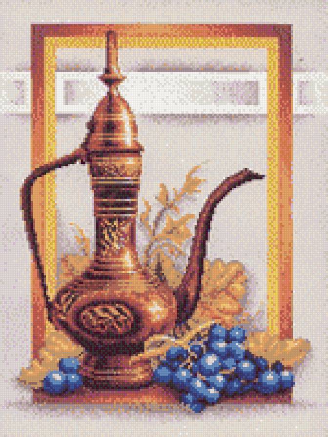 Кувшин с виноградом - предпросмотр