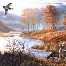 Схема вышивки «На пруду»