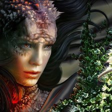 Схема вышивки «Темная фея»