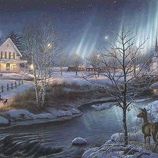 Схема вышивки «зима»