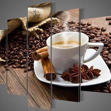 Схема вышивки «кофе»