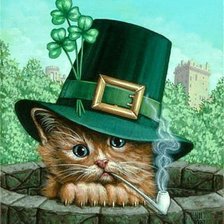 Схема вышивки «котенок»