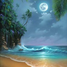 Схема вышивки «тропики»