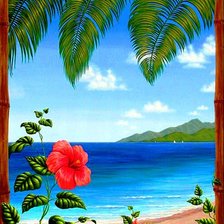 Схема вышивки «пано море»