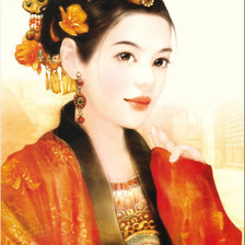 Схема вышивки «восточная красавица»