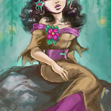 Схема вышивки «лунный свет.»