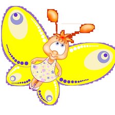 Схема вышивки «бабочка»