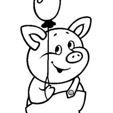 Схема вышивки «поросенок»