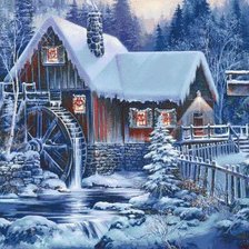 Схема вышивки «мельница»