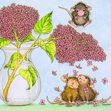 Схема вышивки «мышки»