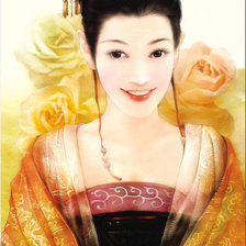 Схема вышивки «восточная красавица»