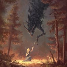 Схема вышивки «магия в лесу»