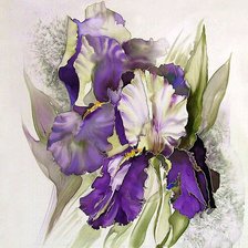 Схема вышивки «Ирисы»