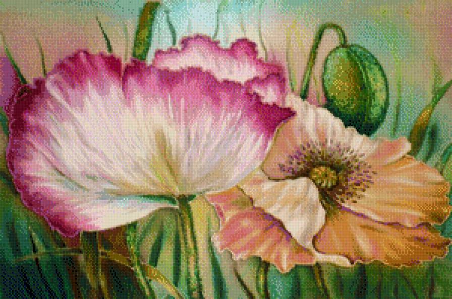 Маки - маки, панно - предпросмотр