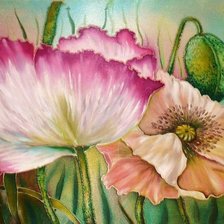 Схема вышивки «Маки»