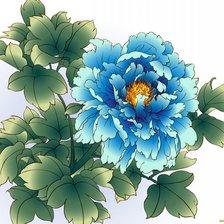 Схема вышивки «Пионы»