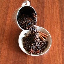 Схема вышивки «Кофе»