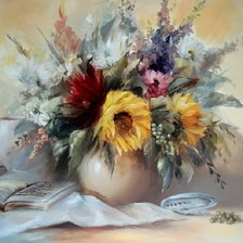 Схема вышивки «цветы»