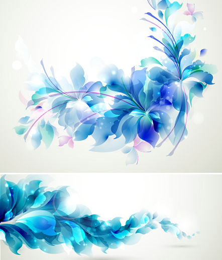 голубые цветы - оригинал