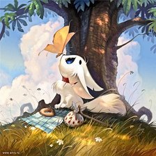 Схема вышивки «белка»