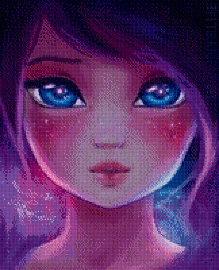 Девочка - девочка, лицо - предпросмотр