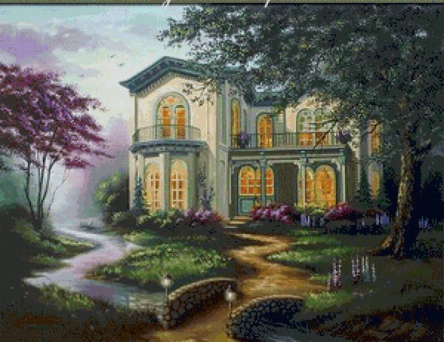 Серия домики - природа, пейзаж - предпросмотр