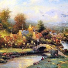 Схема вышивки «дом»