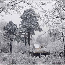 Схема вышивки «зима»