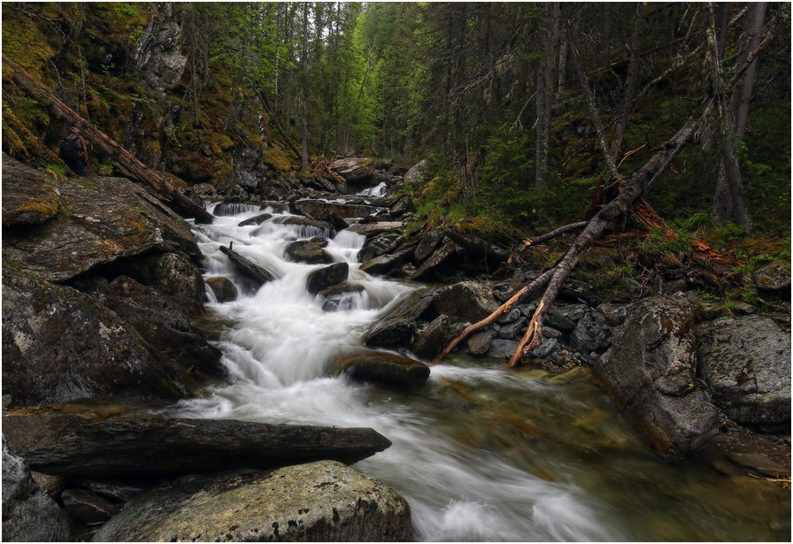 водопад - река водопад лес - оригинал