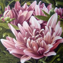 Схема вышивки «хризантема»