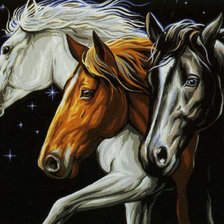 Схема вышивки «тройка»