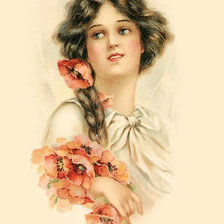 Схема вышивки «Винтажные дамы»