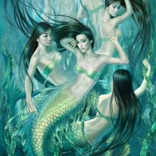 Схема вышивки «русалки»