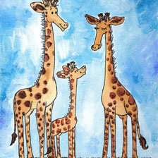 Схема вышивки «Жирафы»