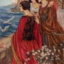 Схема вышивки «Три сестры»