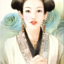 Схема вышивки «восточная красавица»