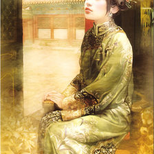 Схема вышивки «восточная красавица»