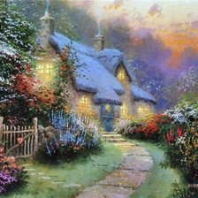 Схема вышивки «пейзаж»