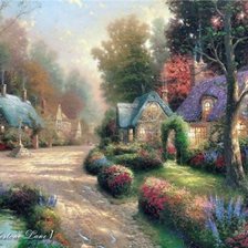 Схема вышивки «пейзаж»