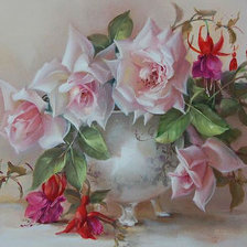 Схема вышивки «цветы»