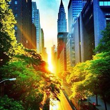 Схема вышивки «Нью-Йорк»