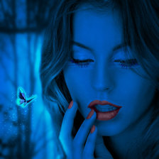 Схема вышивки «девушка»