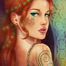 Схема вышивки «девушка»