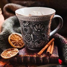 Схема вышивки «чай с корицей»