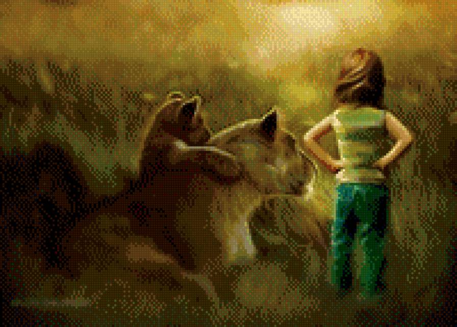 мир - ребенок, львенок, спокойствие, животные, львица - предпросмотр