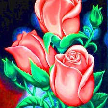 Схема вышивки «пано розы»