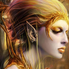 Схема вышивки «эльфийка»